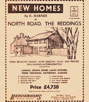 UK house prices used to be much lower: image of a newspaper advert from the 1970s
